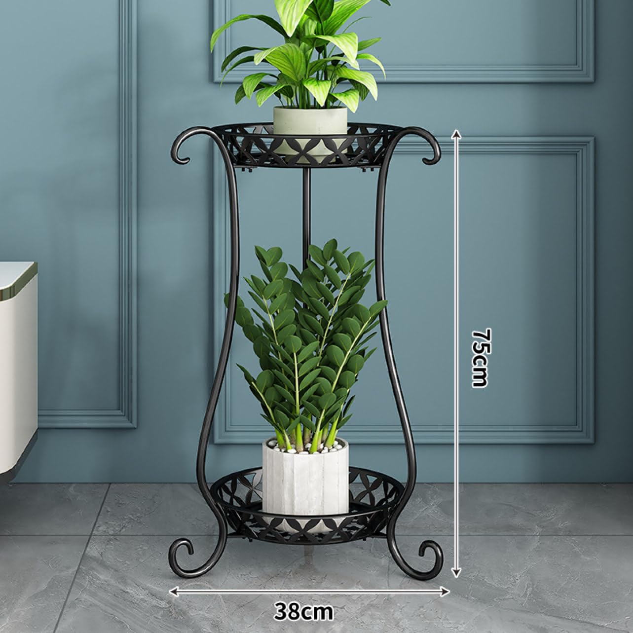 Amazon.co.jp: [GZGZ] フラワーボール フラワースタンド 33*65cm 2段